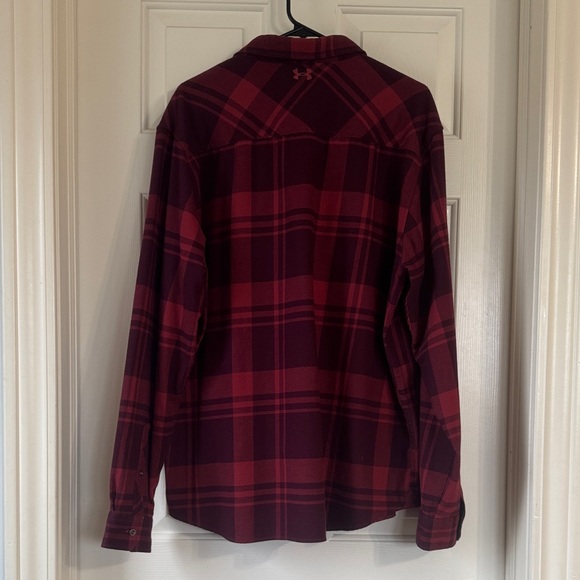 Under Armour Red Plaid Casual Shirt - Picture 7 of 10